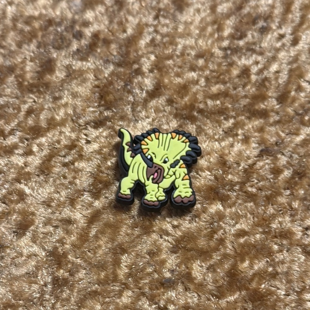 Kids Green Dinosaur Jibbitz Shoe Charm  Accessory For Crocs & Shoes New 5/$15